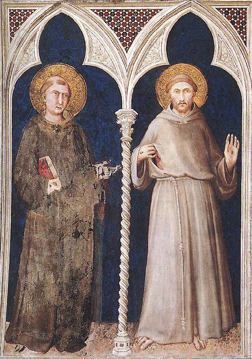 Simone Martini St Anthony and St Francis